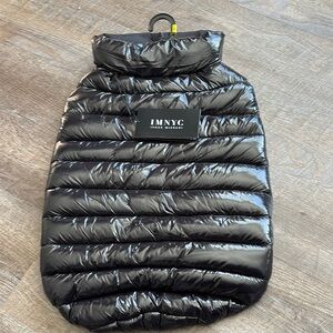 IMNYC Black Puffer Vest For Dog large